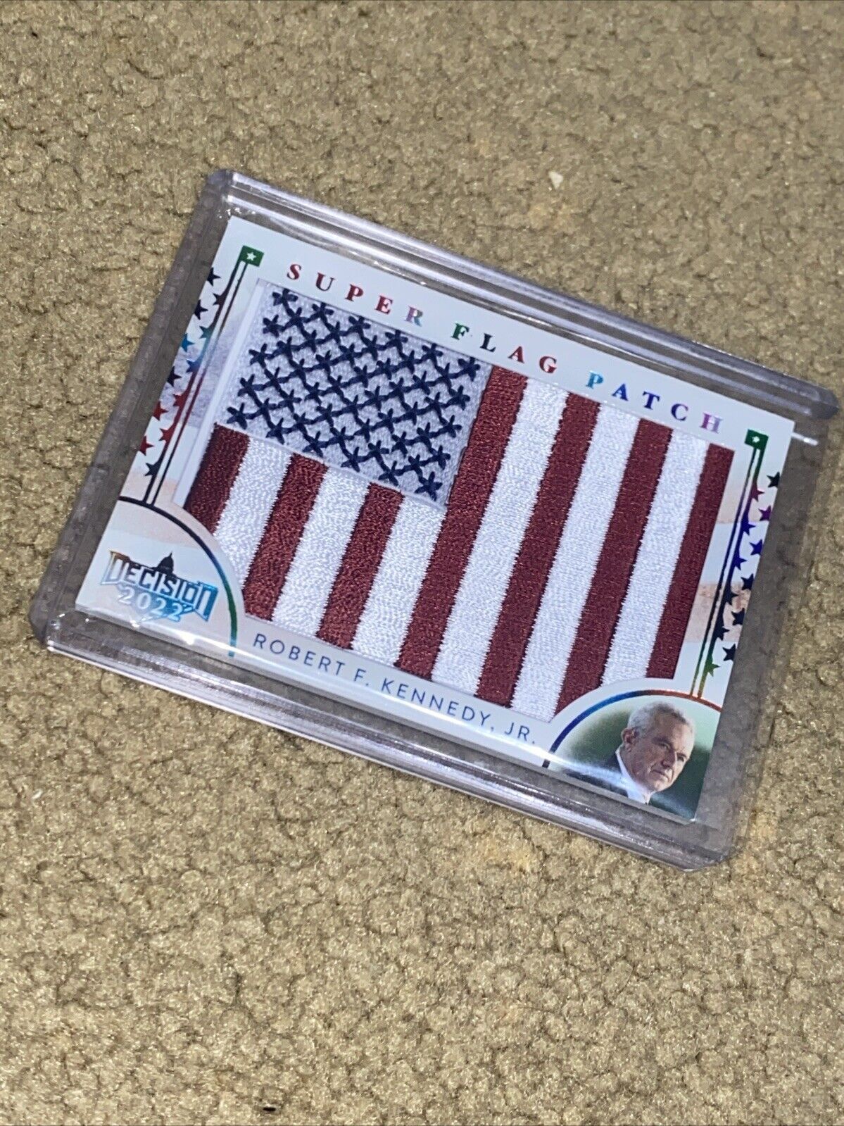Robert F Kennedy Jr American Flag Patch Card Decision 2022 Rainbow 2/5 Rare