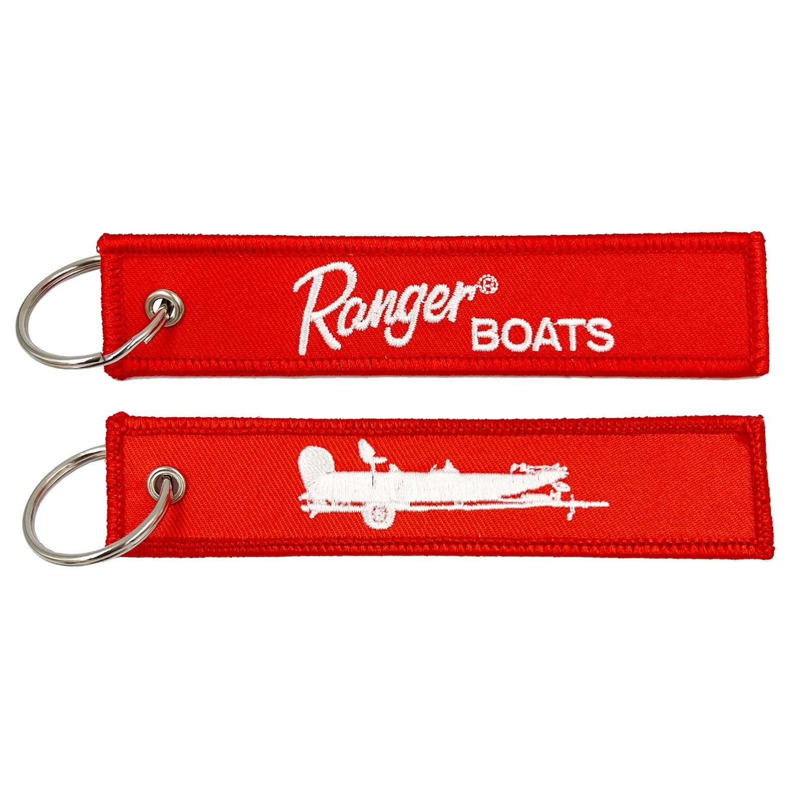 EL11-022 Ranger Keychain Bass Boat Boats or Luggage Tag or zipper pull Fishing A