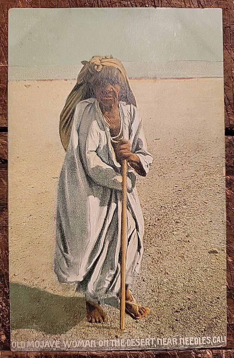 Old Mojave Woman In Desert, Needles, California - Postcard C. 1907-1915