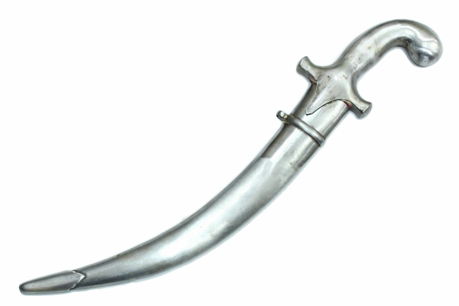 Handmade big dagger knife Damascus Steel Blade with steel sheath 18.5 inches