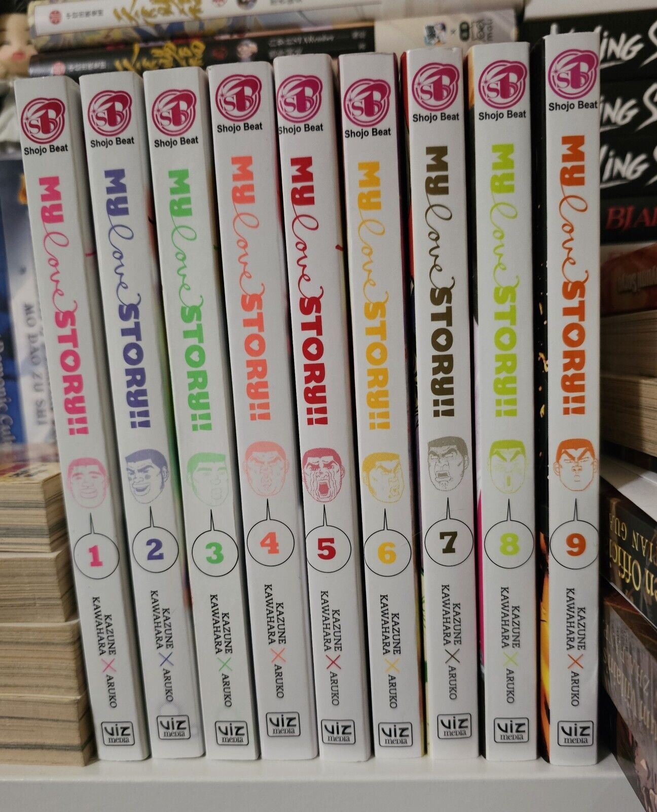 My Love Story Complete English Manga Set Series Volumes 1-9 Kazune Kawahara
