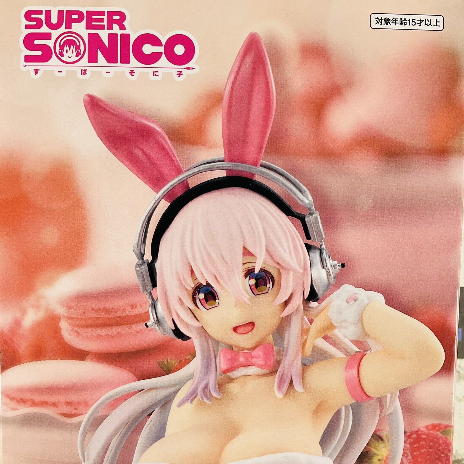FuRyu Nitroplus BiCute Bunnies Figure Super Sonico Pink bunny ver. 11.81inch