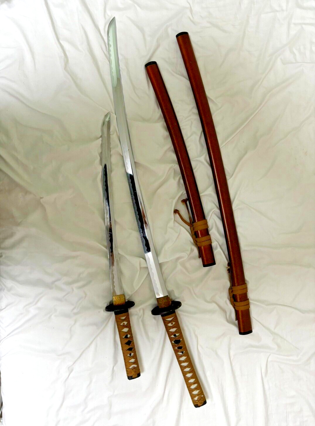 Vintage Japanese Samurai Imitation Long Sword Short Sword Katana yoroi wakizashi