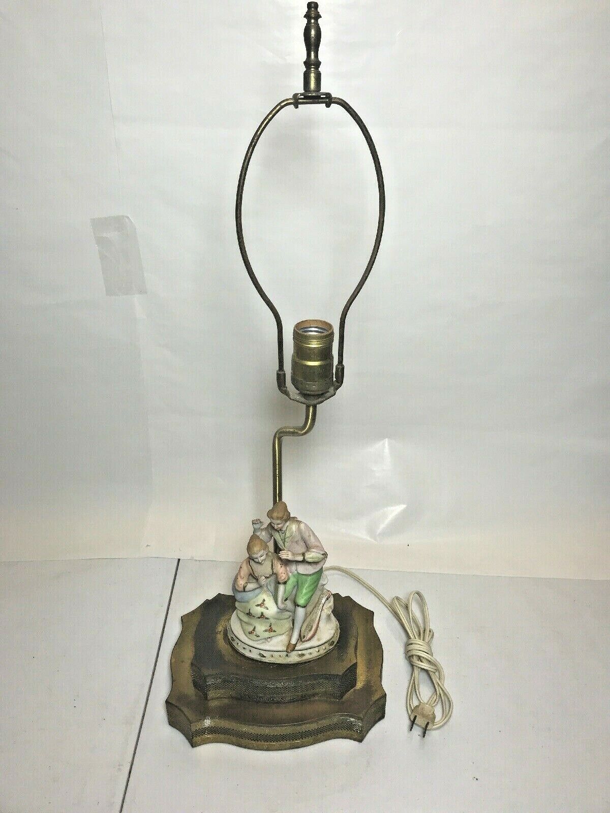 Vintage Mid Century Lamp Courting Couple Made In Japan Circa 1949 RARE