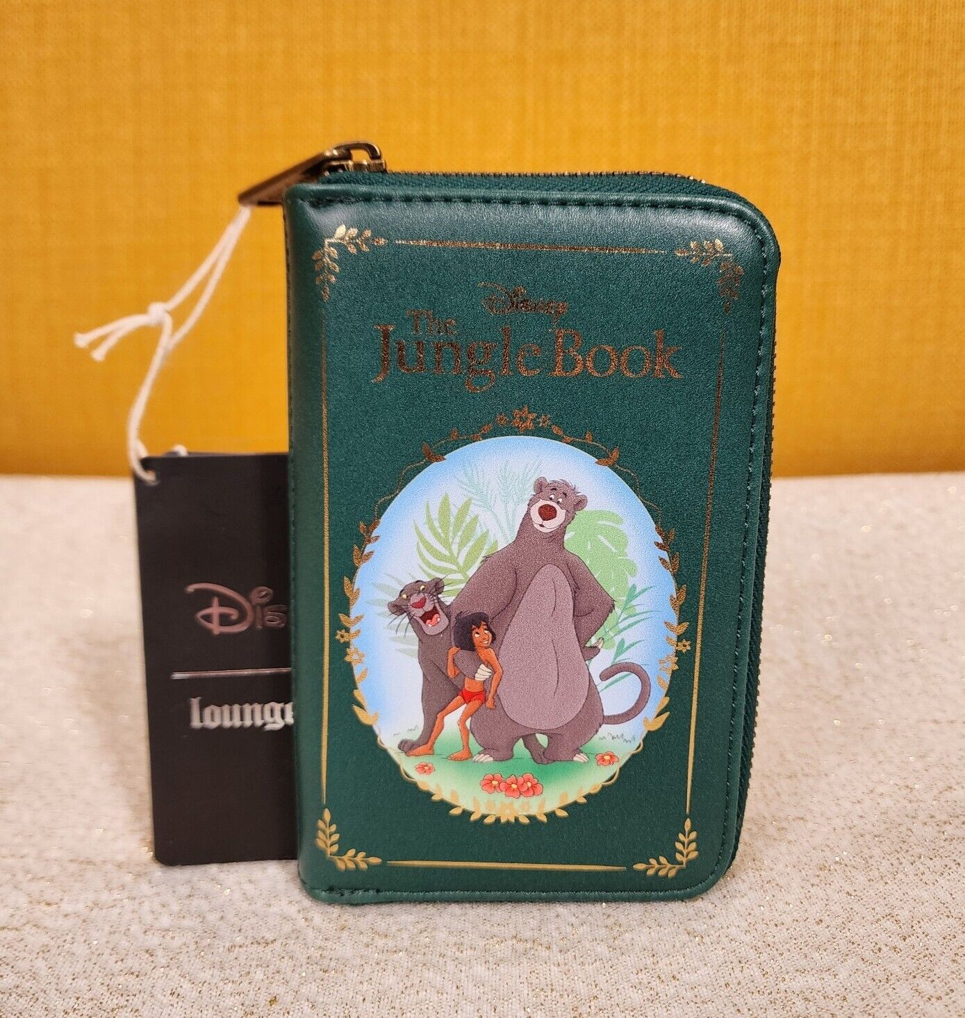 Loungefly Disney Jungle Book Classic Story Book Zip Around Wallet NEW