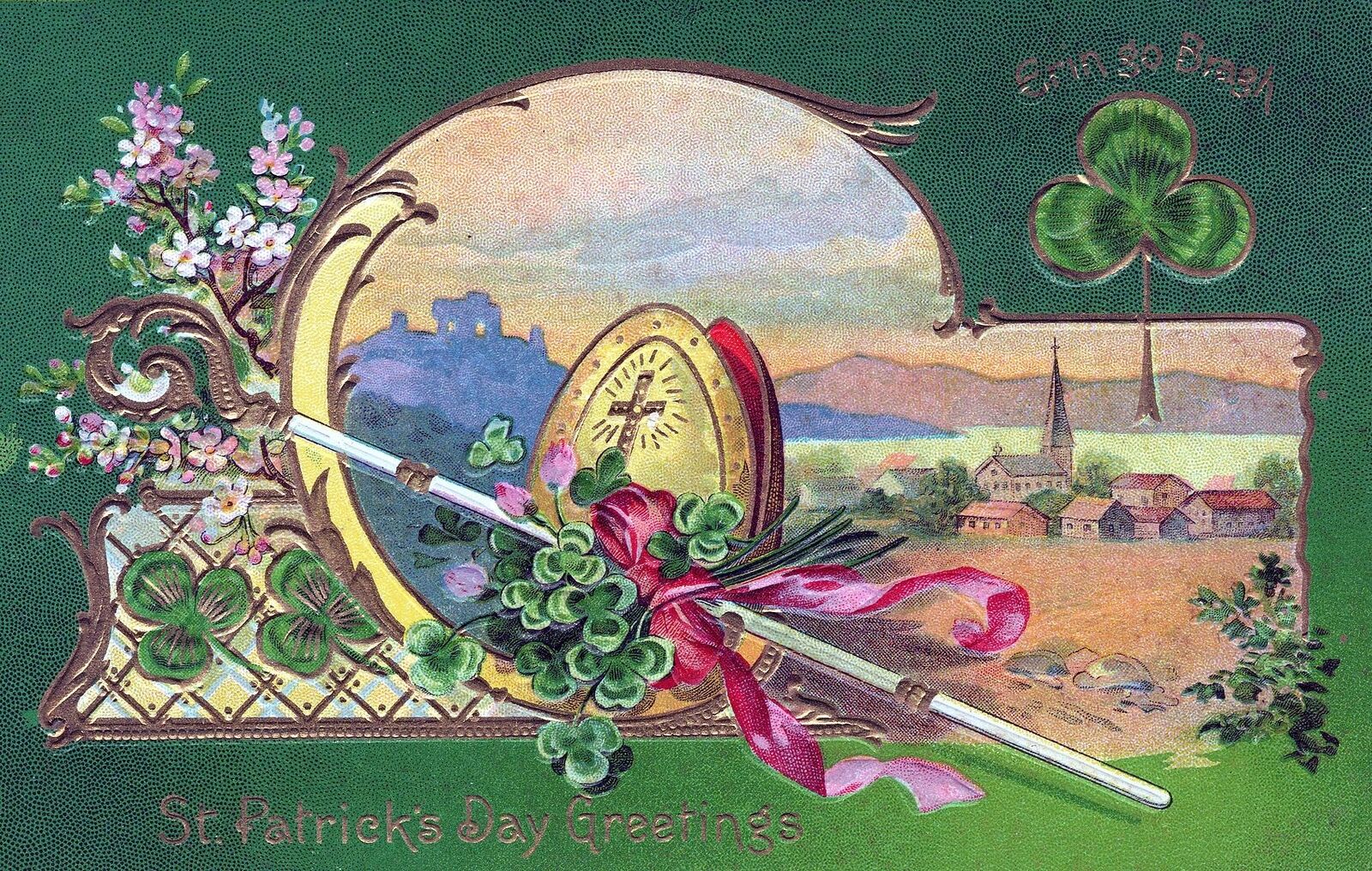ST. PATRICK'S DAY - St. Patrick's Day Greetings Postcard
