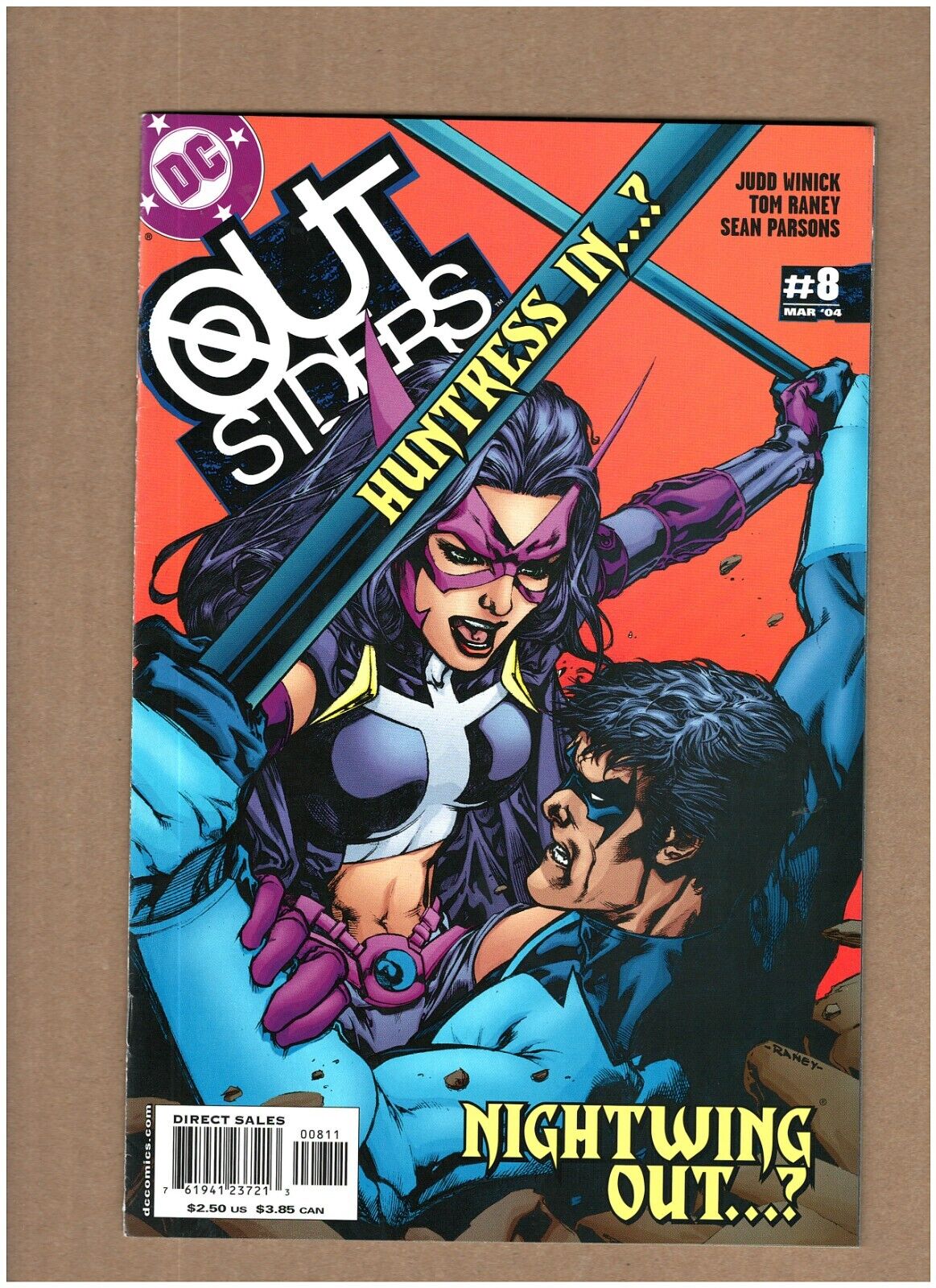 Outsiders #8 DC Comics 2004 Nightwing vs. Huntress VF+ 8.5