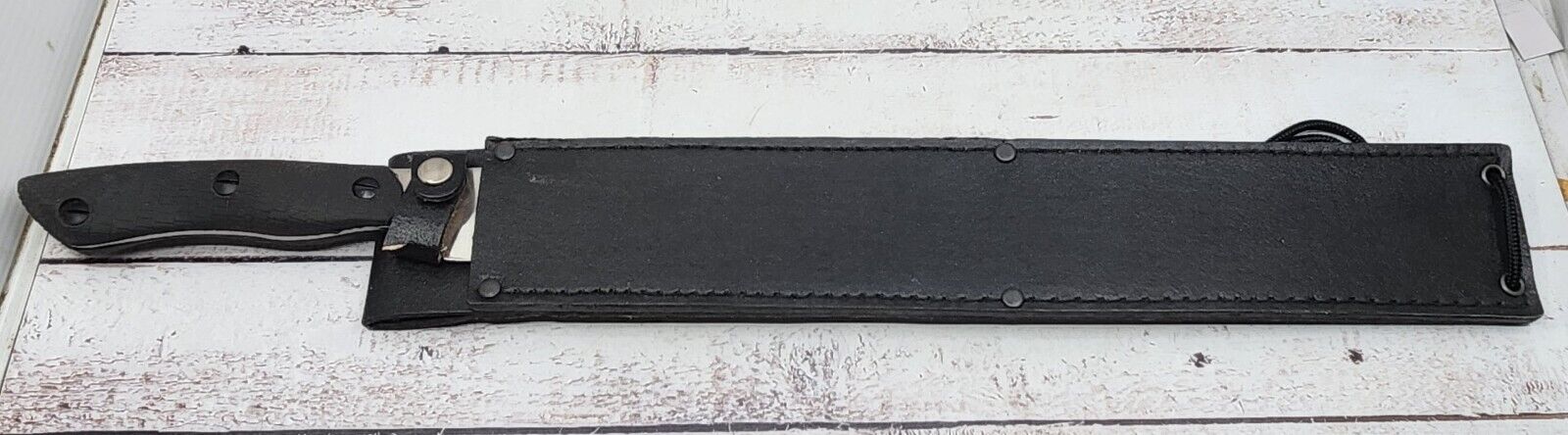 Panga By Blackjack 420HC Steel Machete Knife Leather Sheath Effingham, Illinois