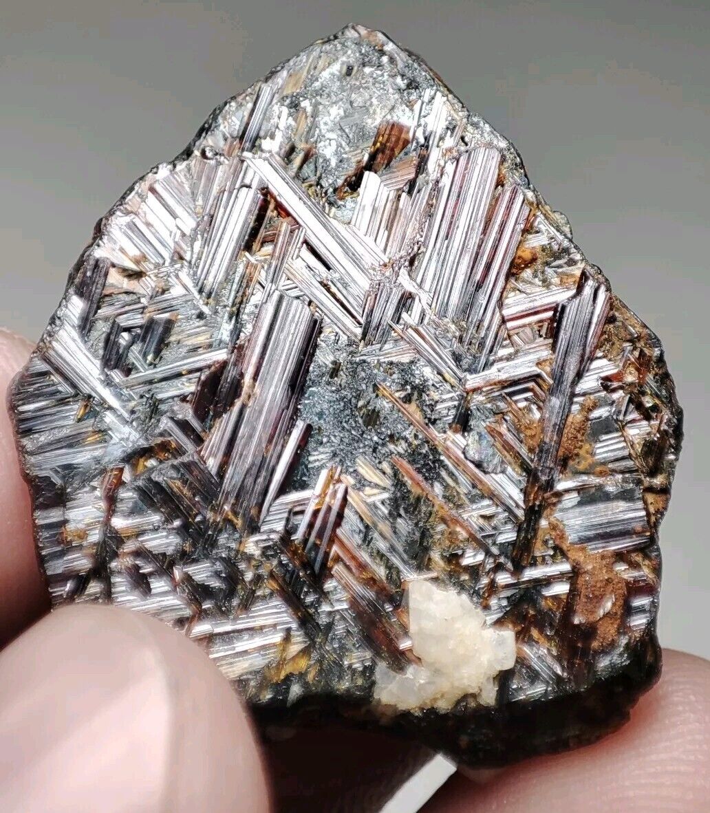 Sagenite Var Rutile Web On Hematite Having Unique Growth-Zagi Mountain,Pk.