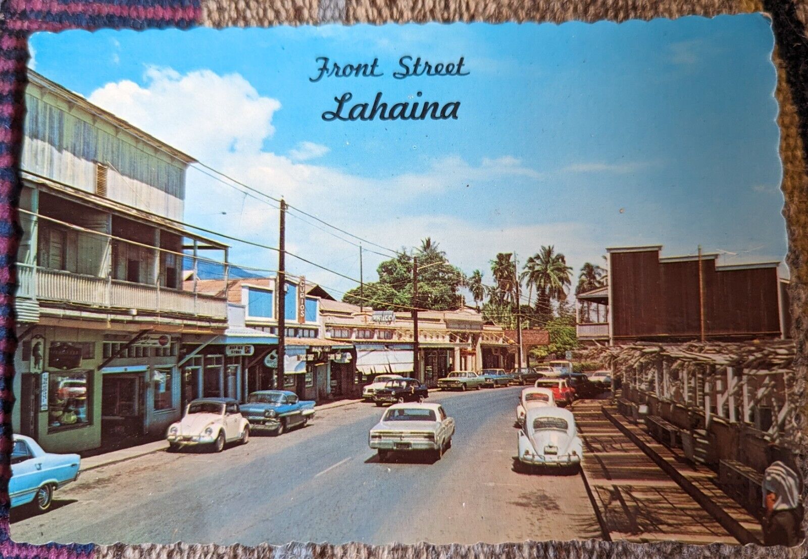 Vintage 1967 Postcard 'Front Street Lahaina' Maui, Hawaii