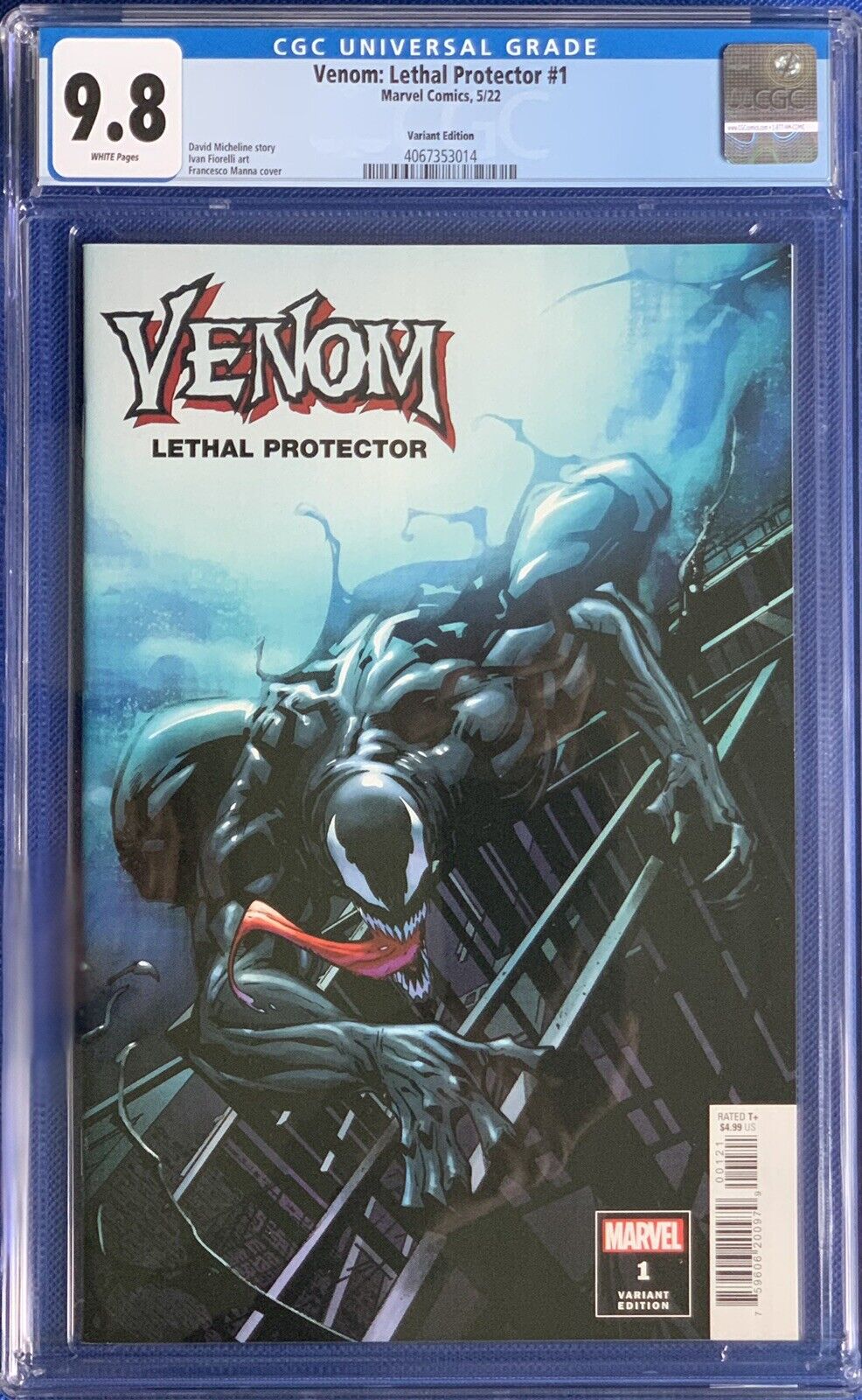Vemon-Lethal Protector #1 Marvel Comics (2022)  Manna Variant Cover CGC 9.8