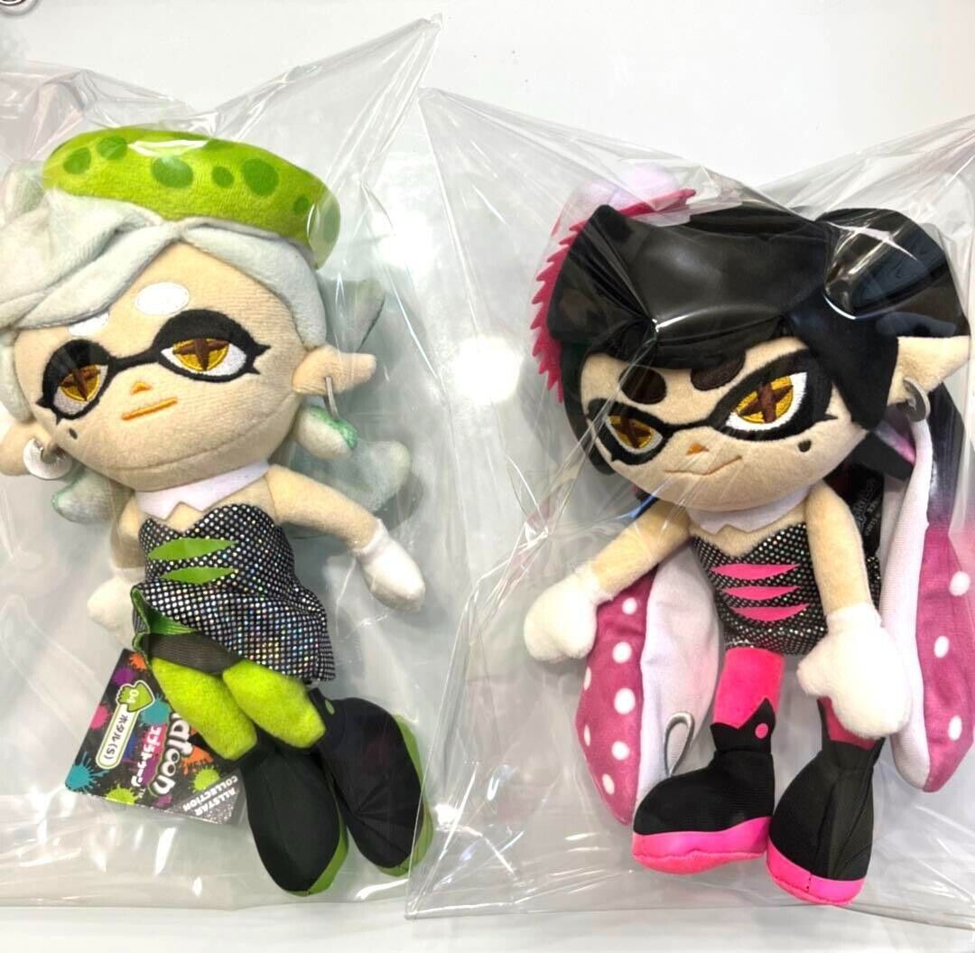 Splatoon Plush Doll Squid Sisters Callie & Marie Set All Star Collection New