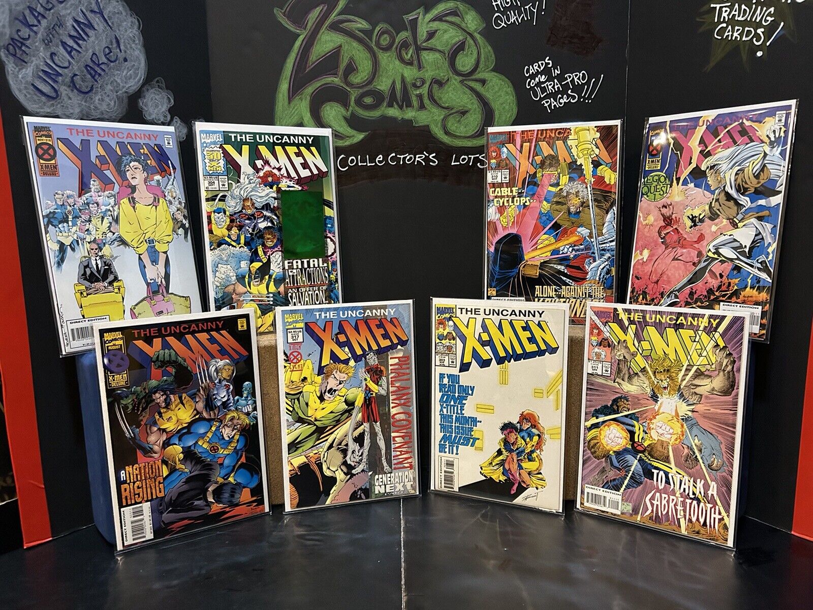 Uncanny X-Men 8 Comic Book Lot Marvel Comics 303-323
