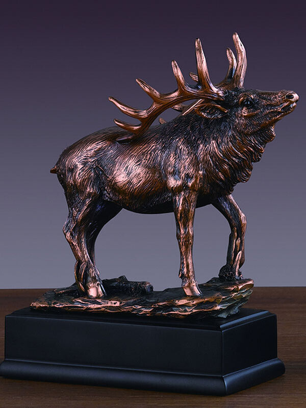 Handcrafted Elk Copper Figurine Statue 7