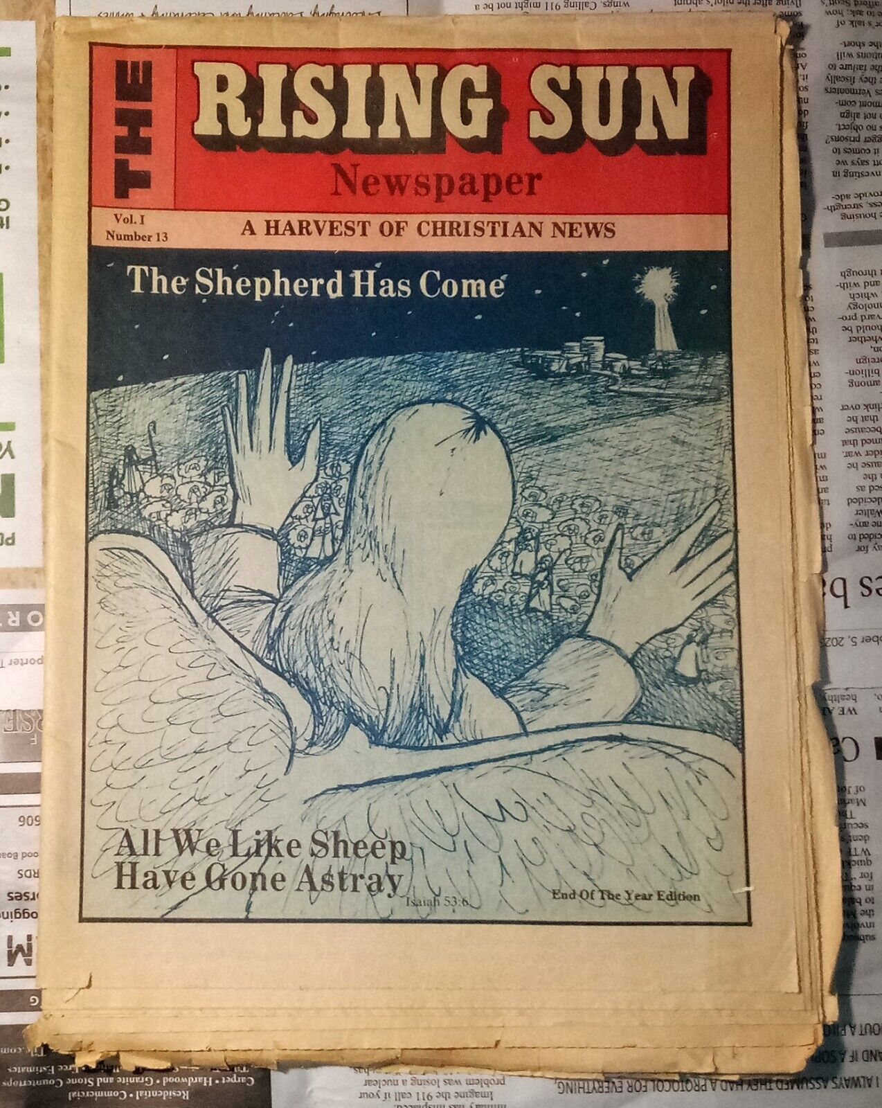 The Rising Sun Newspaper - A Harvest of Christian News c. 1980s