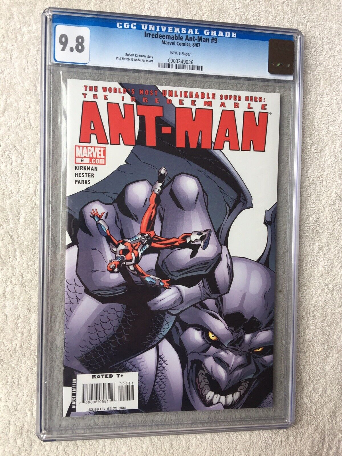 The Irredeemable Ant Man #9 Marvel August 2007 CGC 9.8 White Pages