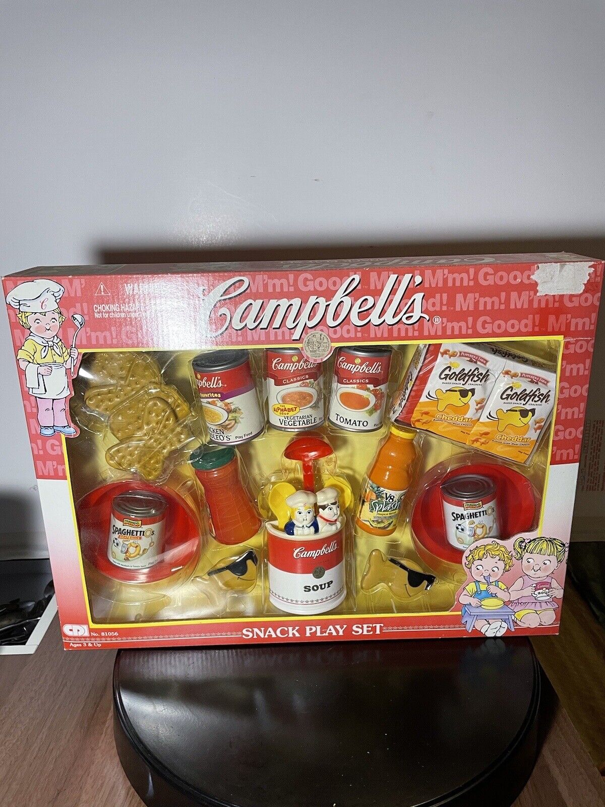 NEW Vintage 2000 Campbell’s Snack PlaySet Play Food Soup Goldfish #81056 NIB