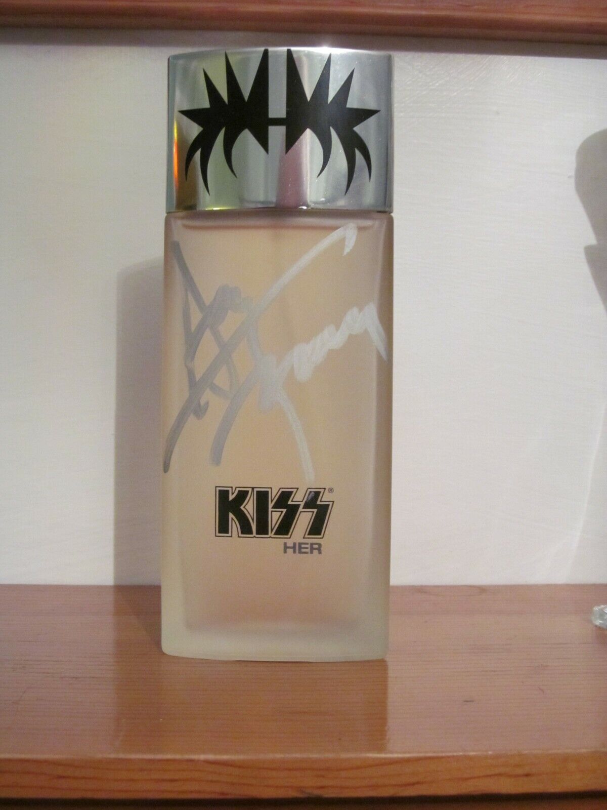 KISS PERFUME BOTTLE 100ml SIGNED BY ACE FREHLEY + ACE LID COLOGNE COFFEEHOUSE