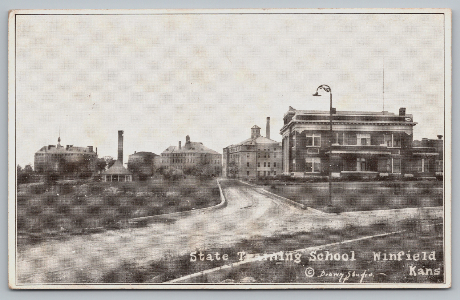 Postcard, State Training School, Winfield, Kansas, KS, Posted 1920