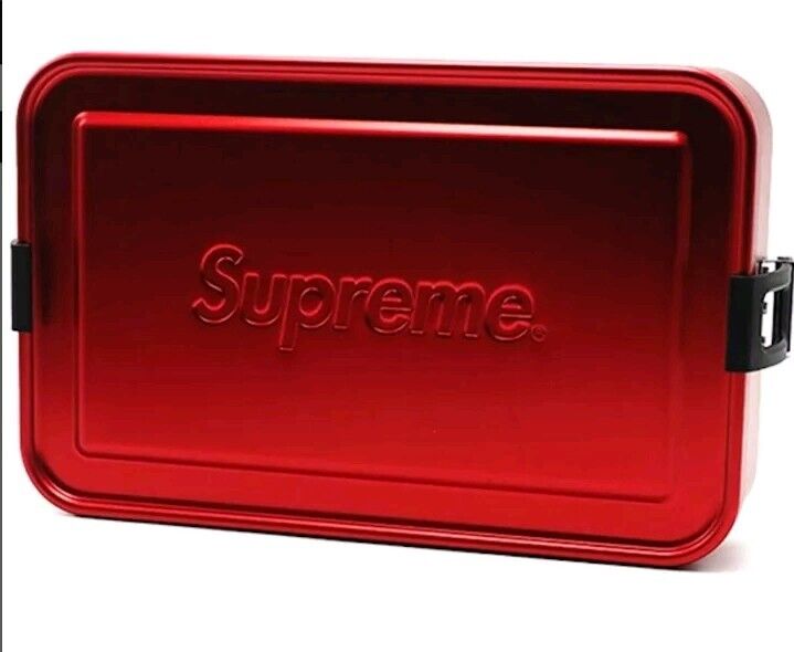 Supreme Sigg Large Metal Box Plus Red SS18 NWOT