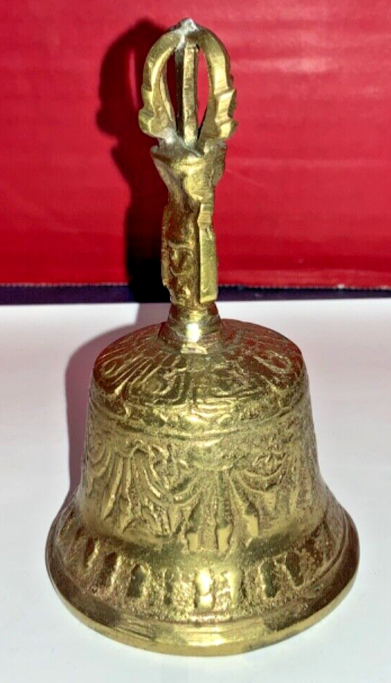Vintage 4.5” Brass Bishop Bell - AS IS
