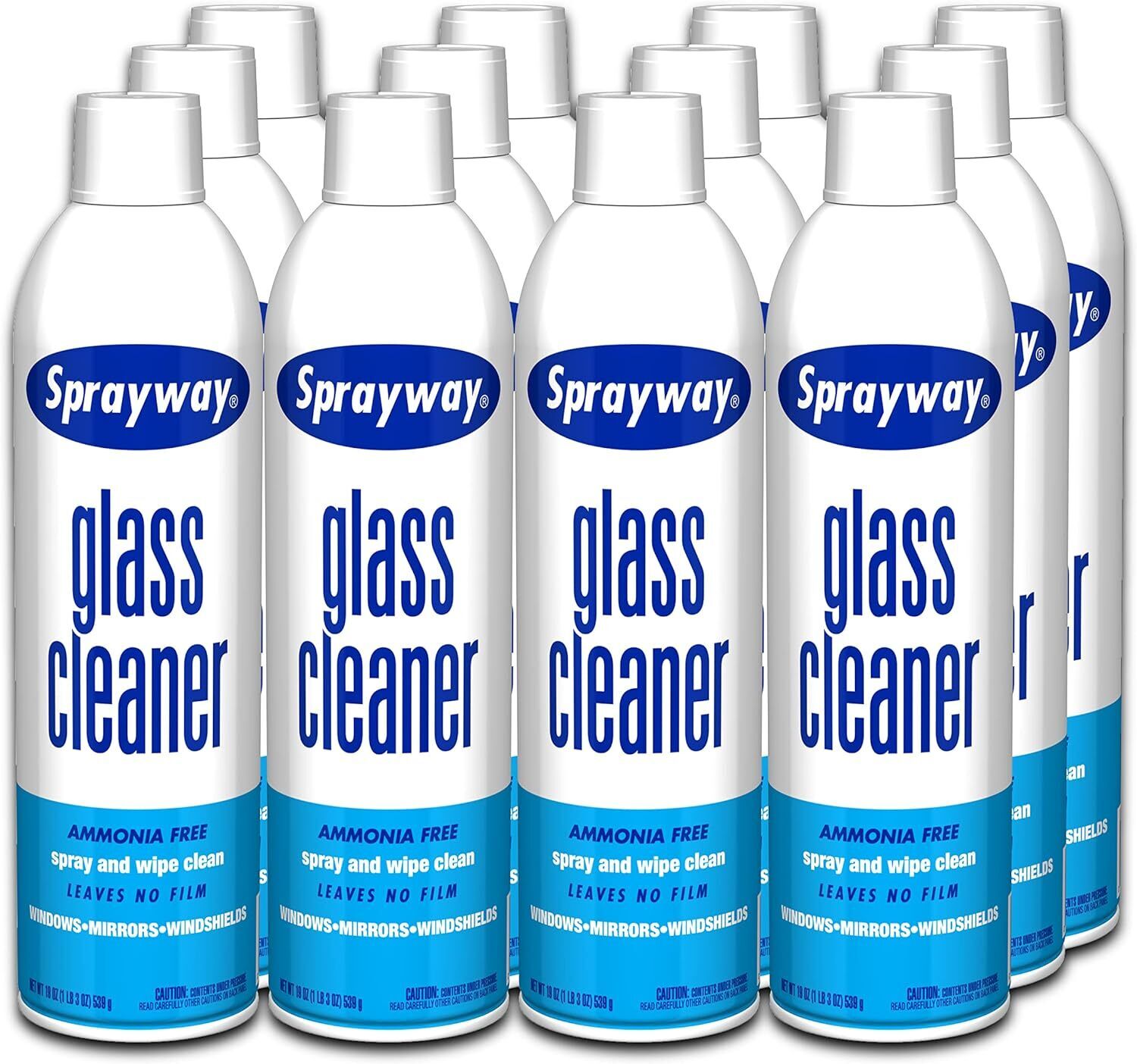 Sprayway Glass Cleaner with Foaming Spray for a 1.19 Pound (Pack of 12) 
