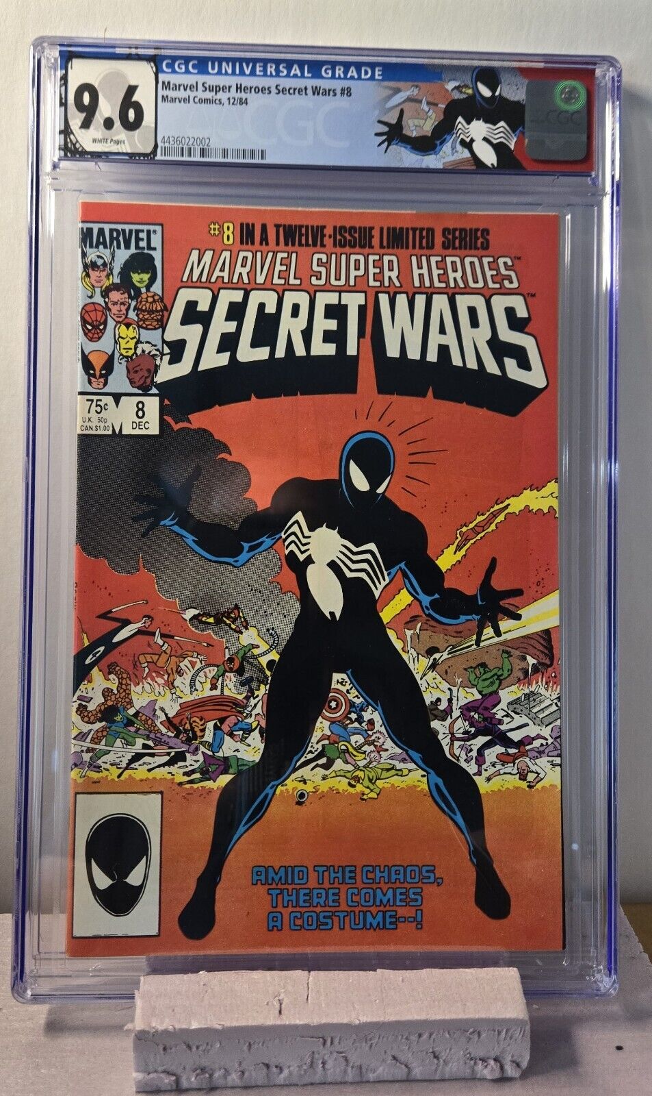 Marvel Super-Heroes Secret Wars 8 CGC 9.6 Origin Black Suit