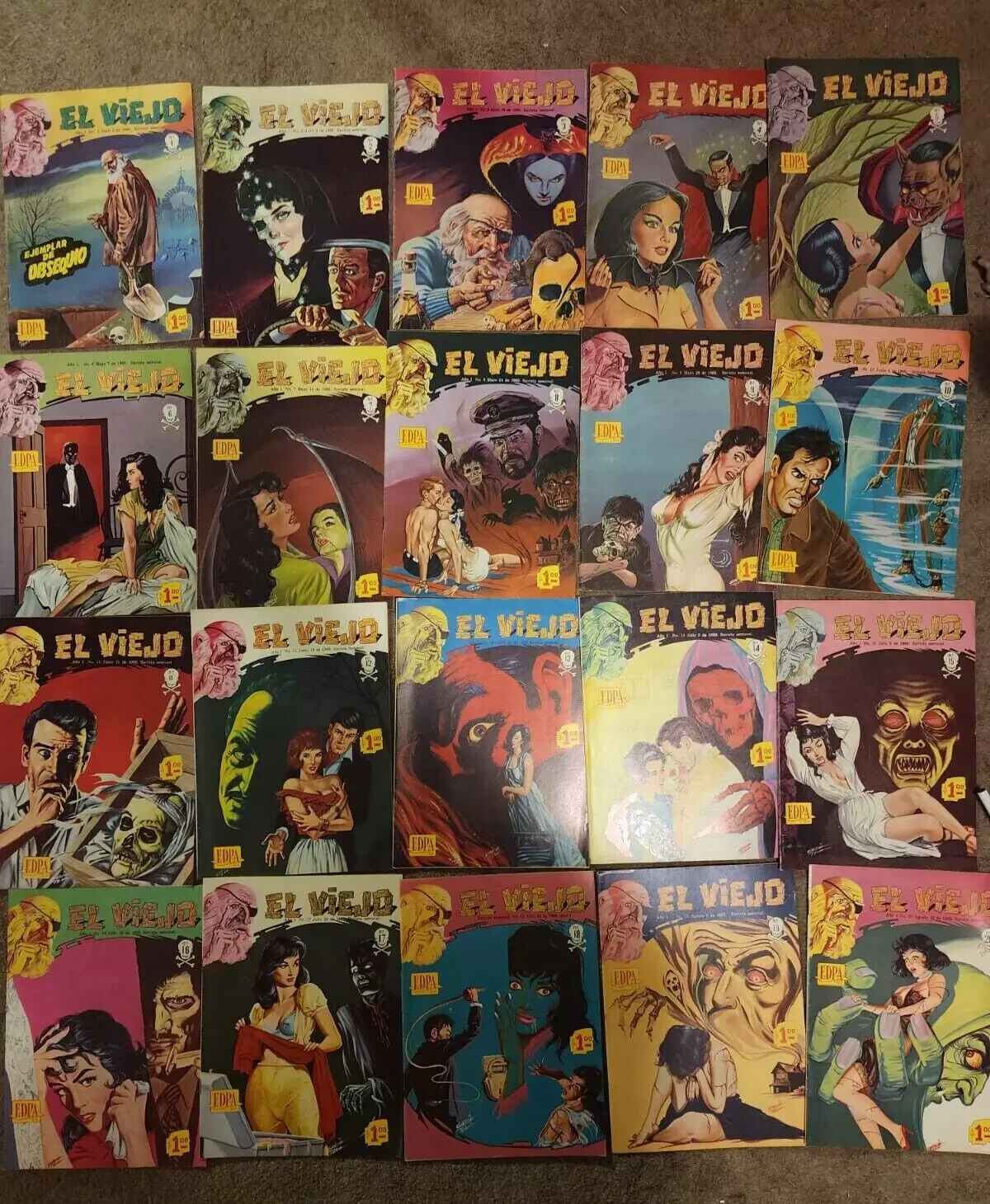 Lot Of Mexican Comics Vintage 