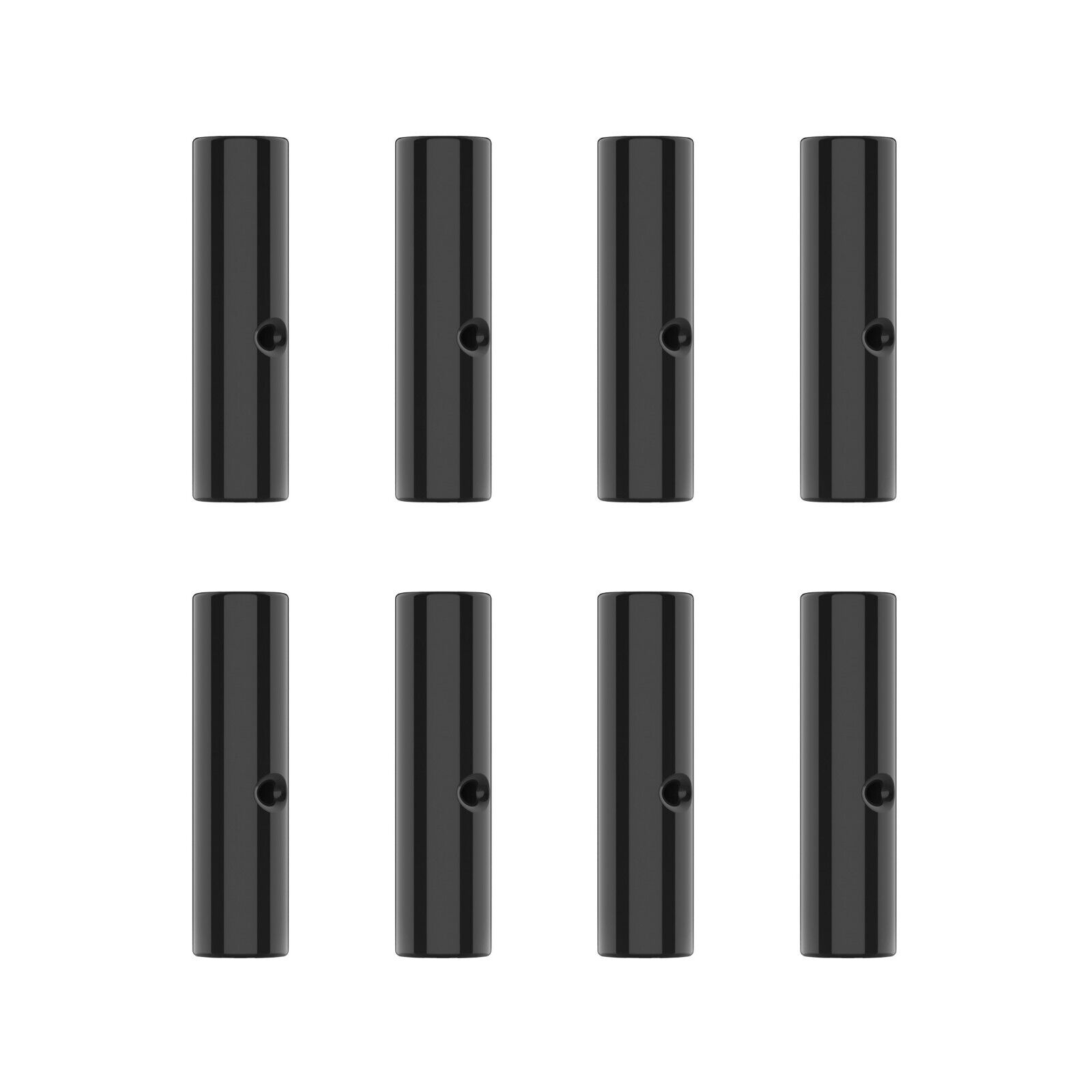 24pk Cigarette Glass Crutch Tips BLACK can be used in Rolling Machine 8mm