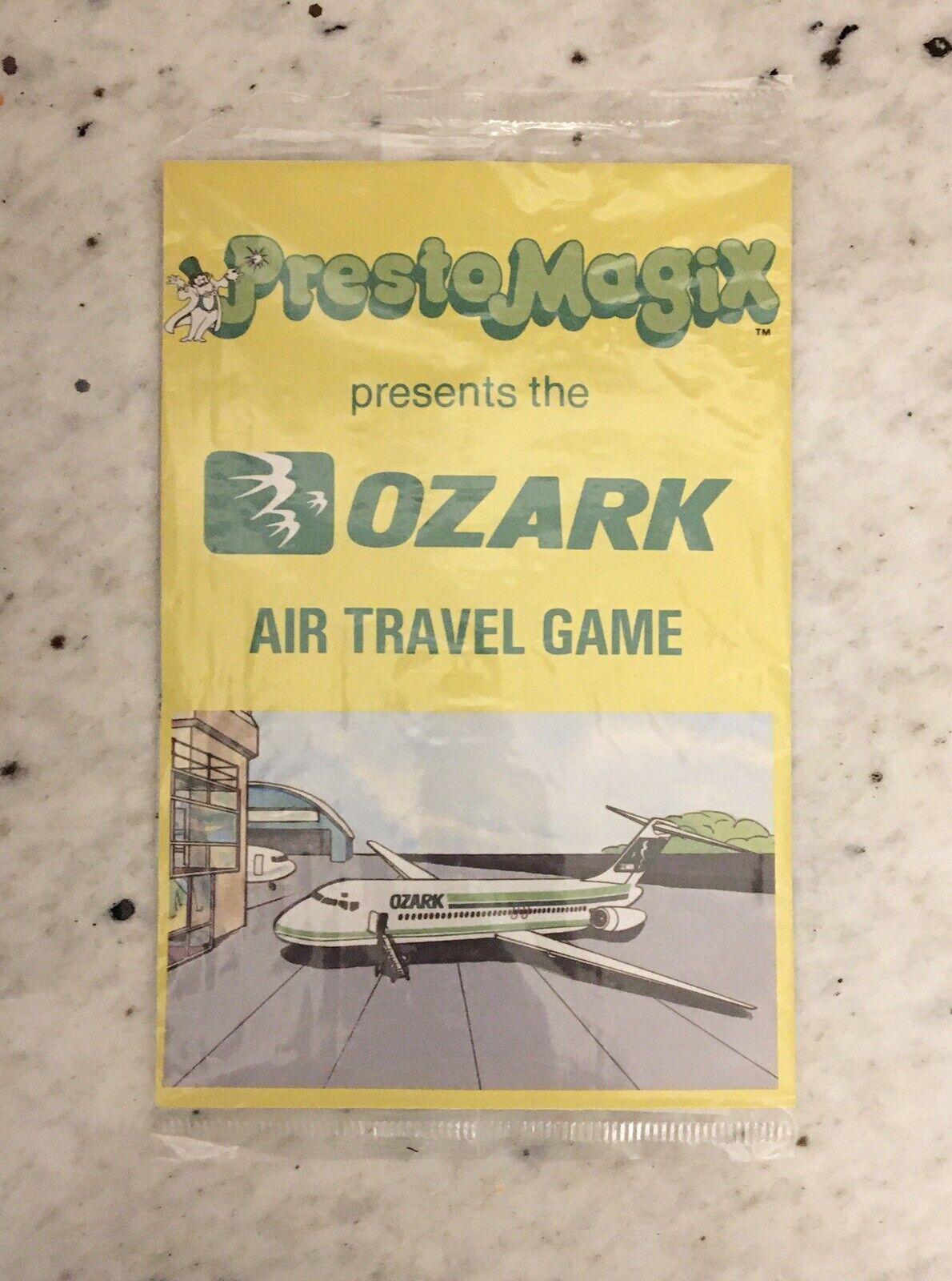 NOS Vintage Sealed Presto Magix Ozark Airlines Travel Game For Kids