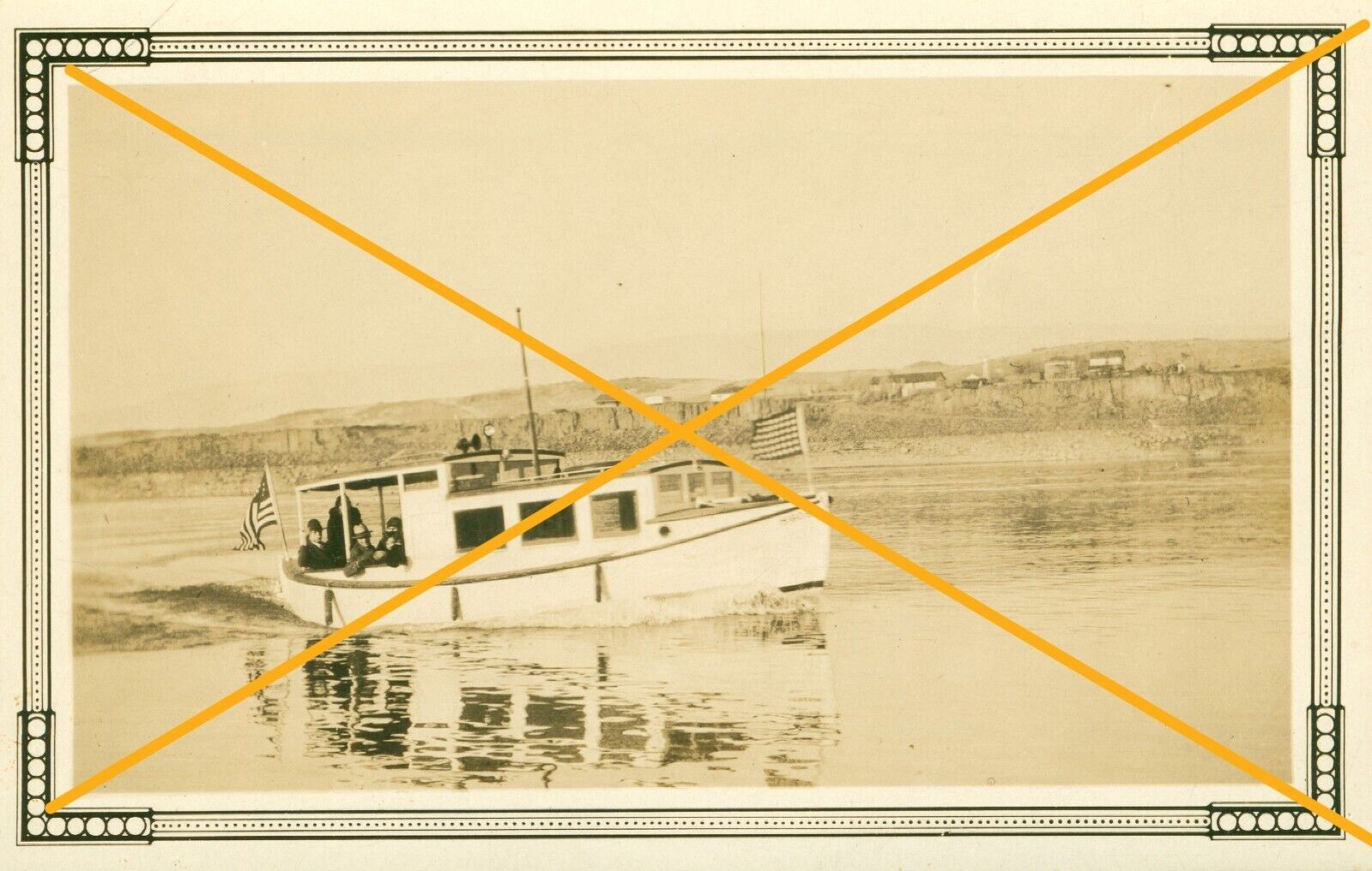 1925 The Dalles Oregon excursion boat Columbia River Grand Dalles in WA