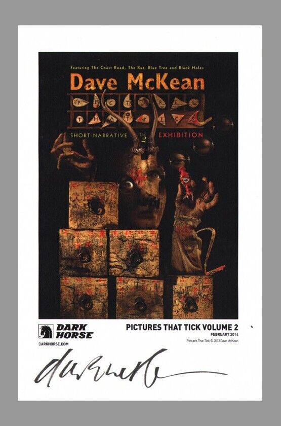 Dave McKean Signed Pictures That Tick Promo Art Print / Sandman Vertigo DC Comic