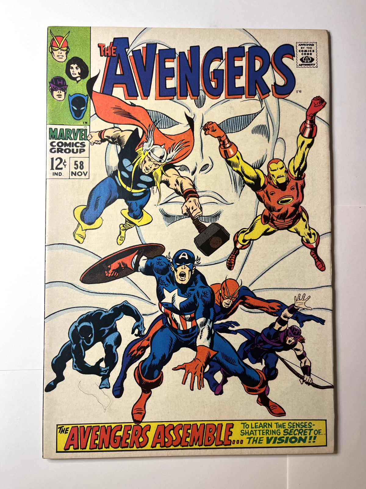The Avengers #58 (1968, Marvel) FN- 2nd App & Origin of Vision