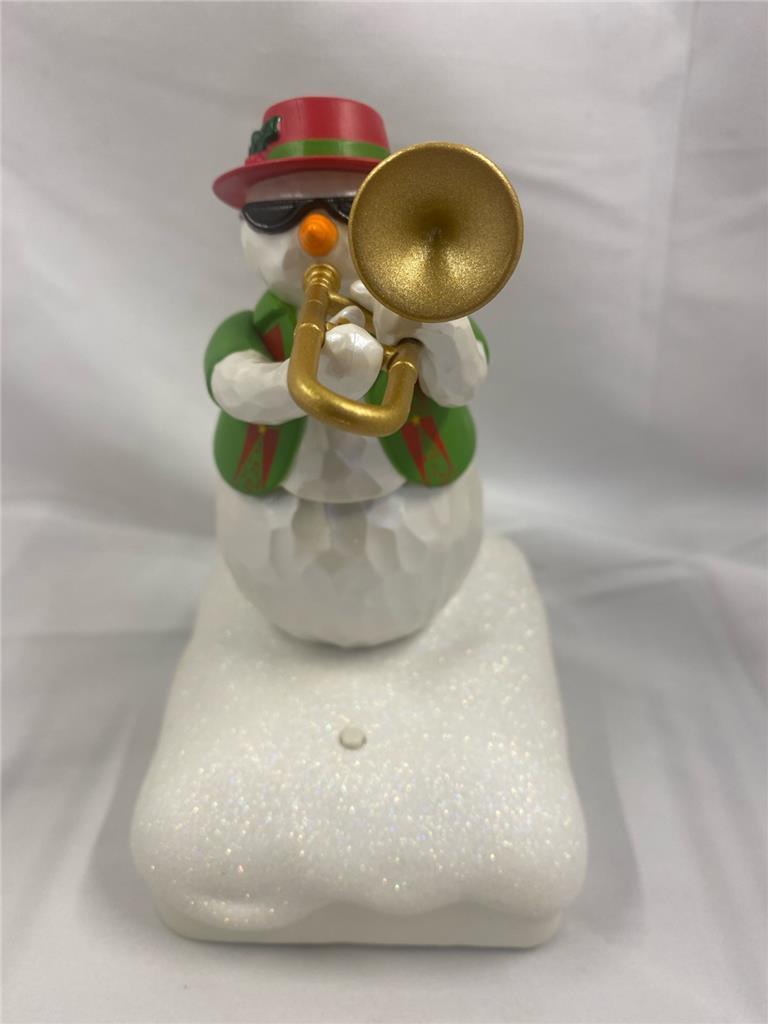 Hallmark Wireless Snowman Jazz Band Trombone Tony Christmas Animated Musical