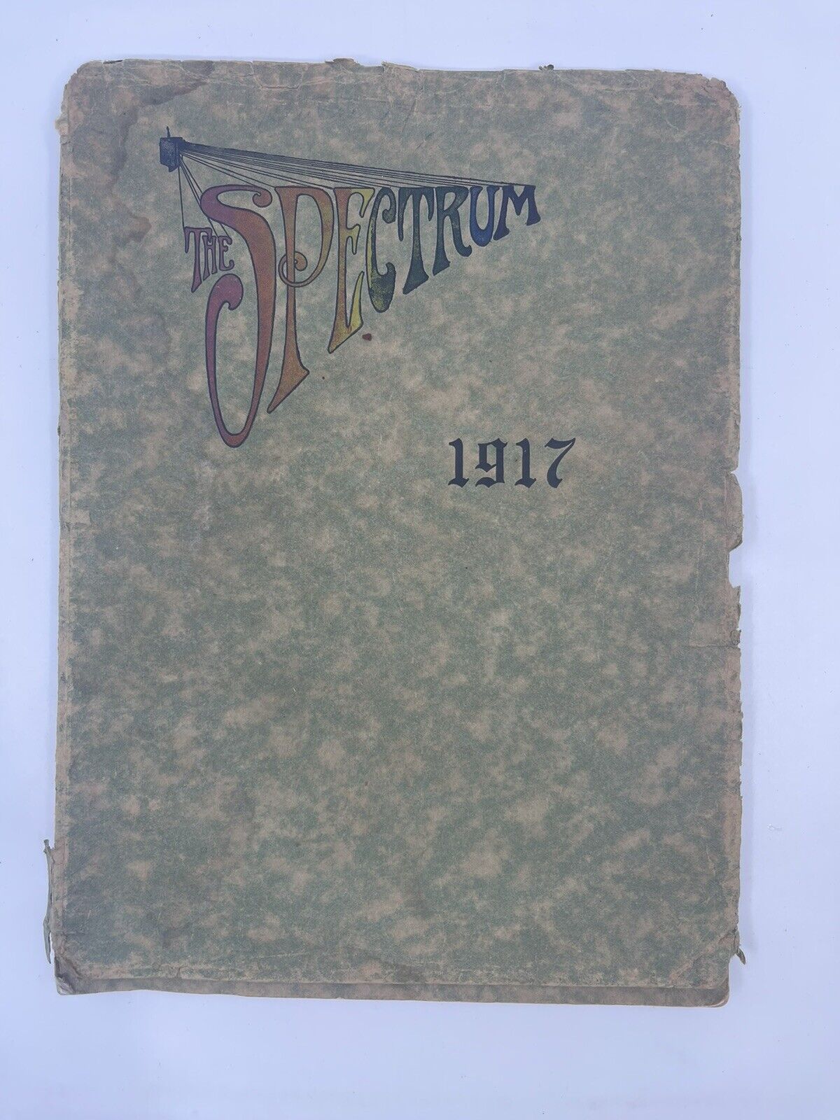 SPECTRUM 1917 Compton Union High School Yearbook MANY Signatures Antique RARE