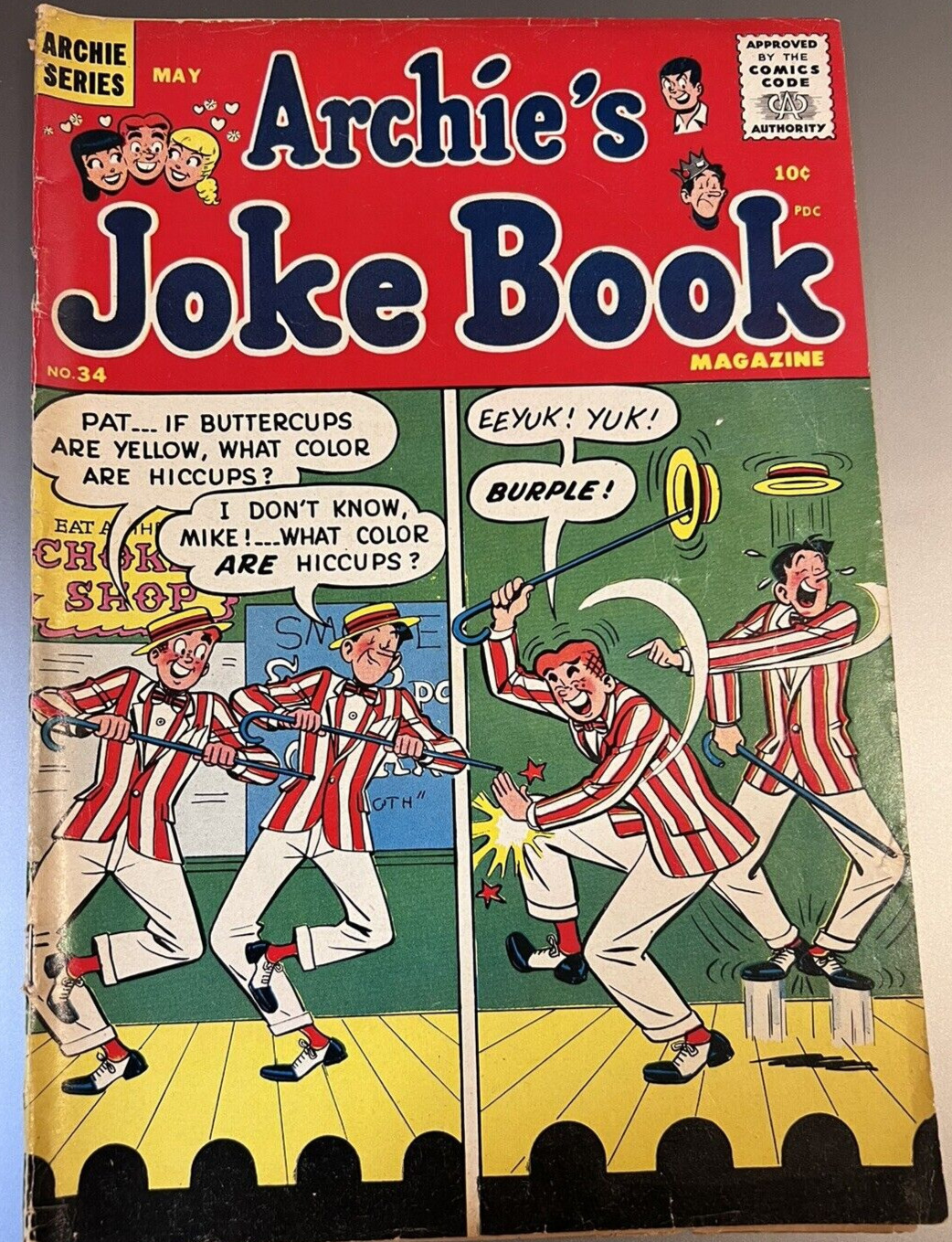 Archie's Joke Book #34 (1958) Awesome Vaudeville Cover