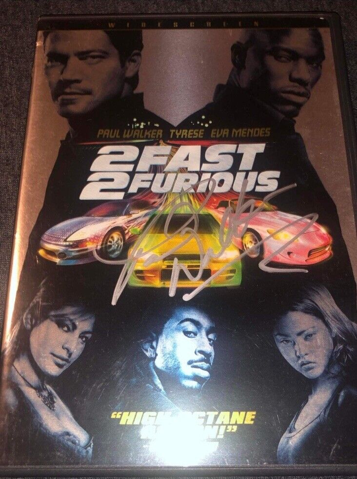 Paul Walker Signed The Fast and the Furious 2Fast 2Furious DVD Cover And Movie