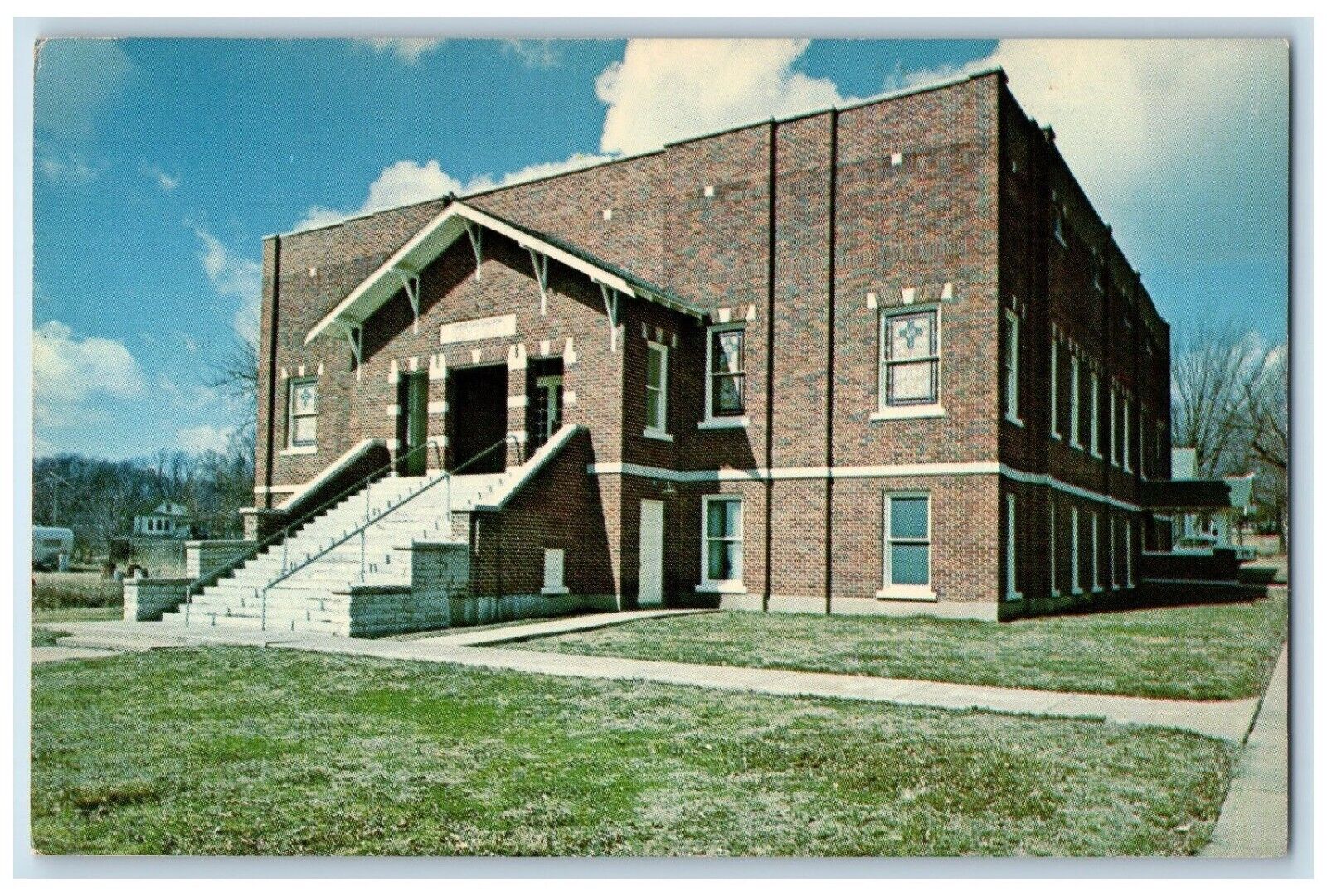 c1960 First Christian Church Chapel Exterior Building Bolivar Missouri Postcard