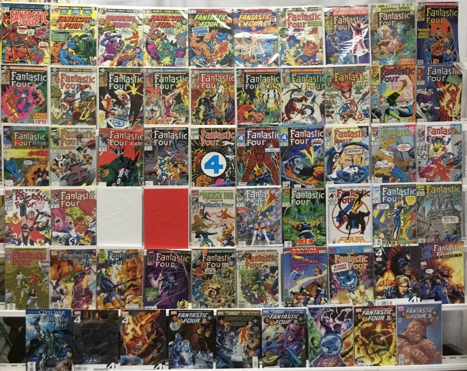 Marvel Comics Fantastic Four 1st Series Comic Book Lot of 59 - Read Bio