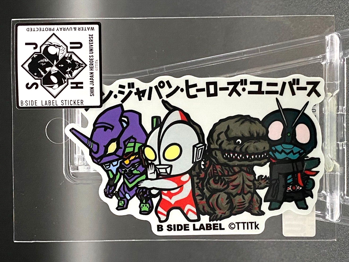 SHIN JAPAN HEROES UNIVERSE x B-Side Label Sticker Gathering Water & UV protect