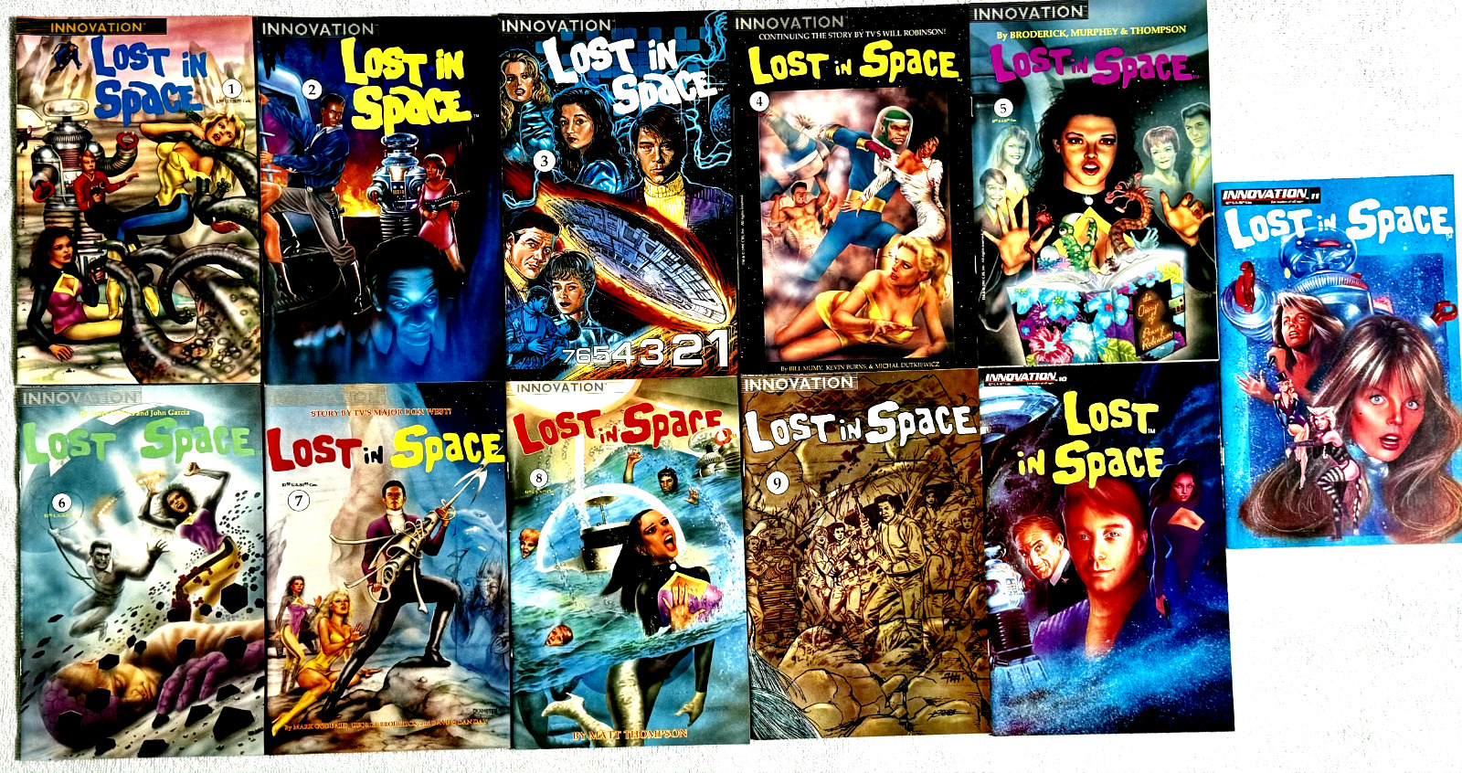 🔥🔥⭐️💫 🔑 LOST IN SPACE 11 Comic Lot / 1991-92 / Innovation #1-11 🔥🔥⭐️💫 🔑