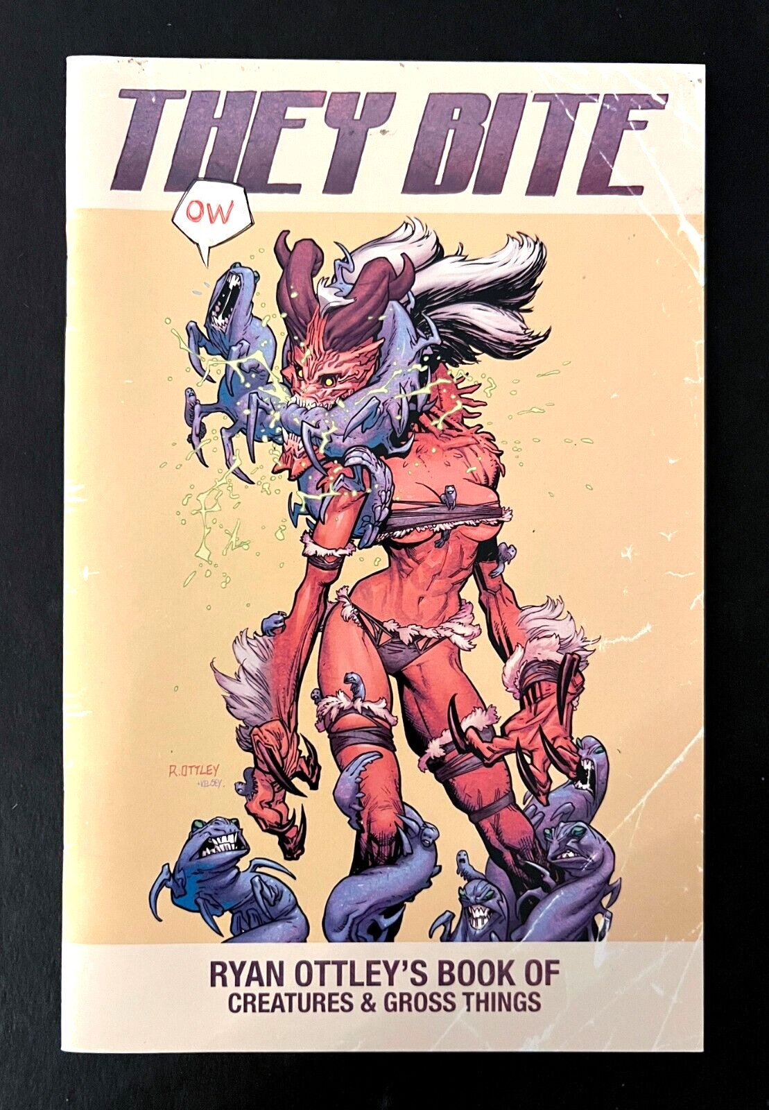 THEY BITE BOOK OF CREATURES AND GROSS THINGS Signed By Ottley Invincible 2014