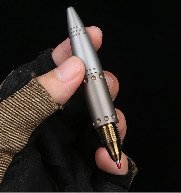 Hot Mini Pocket Titanium Ball Pen Signature Tactical Writing Outdoor Record Pen
