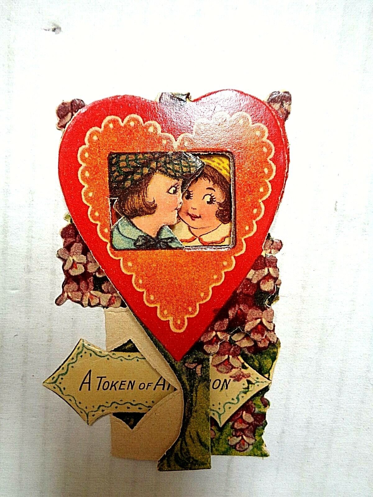 Valentine Germany Boy and Girl Fold out \