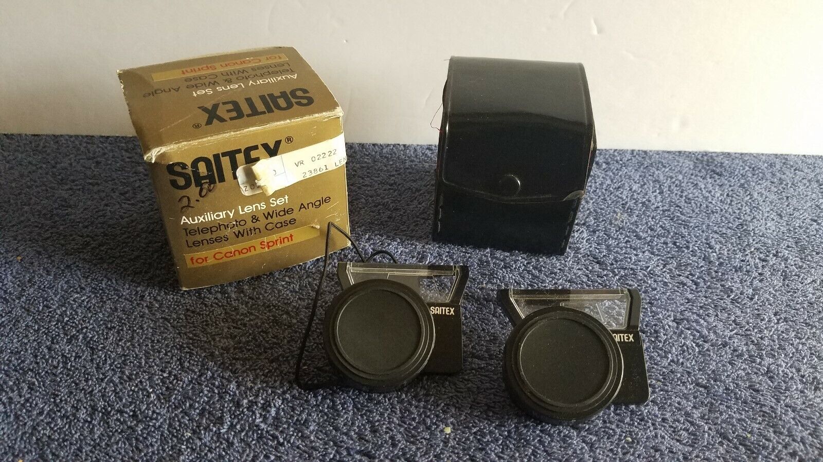 NOS Vintage Saitex Auxiliary Lens Set For Canon Sprint Japan w/Box C6