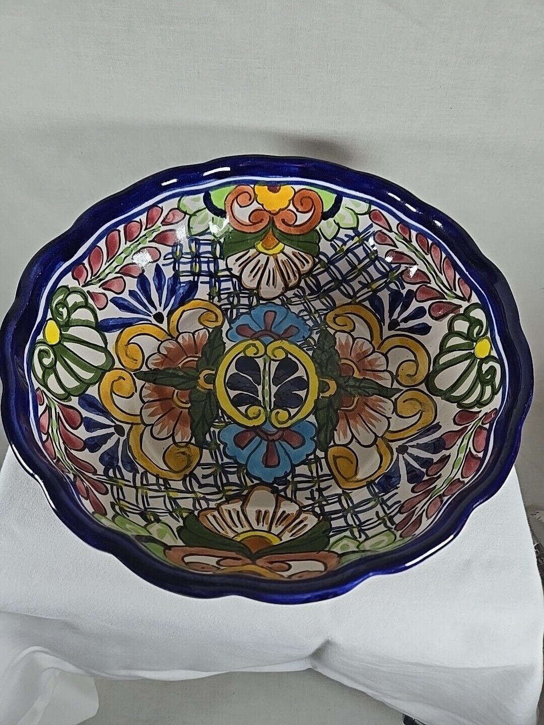 Talavera Bowl Mexican Pottery Bowl 10\