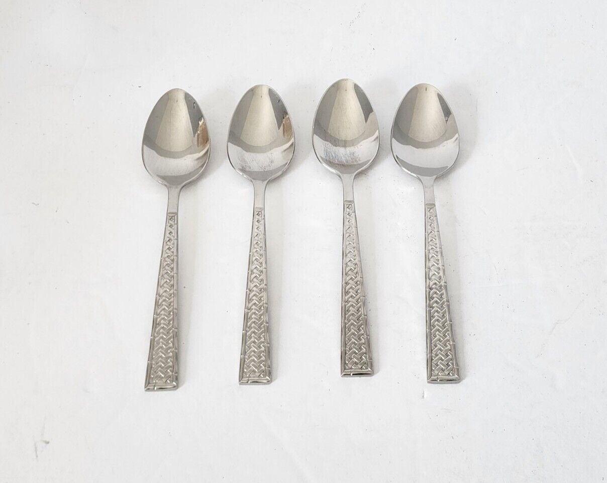 Wallace Silver Continental Tradewinds Teaspoons Set Of 4