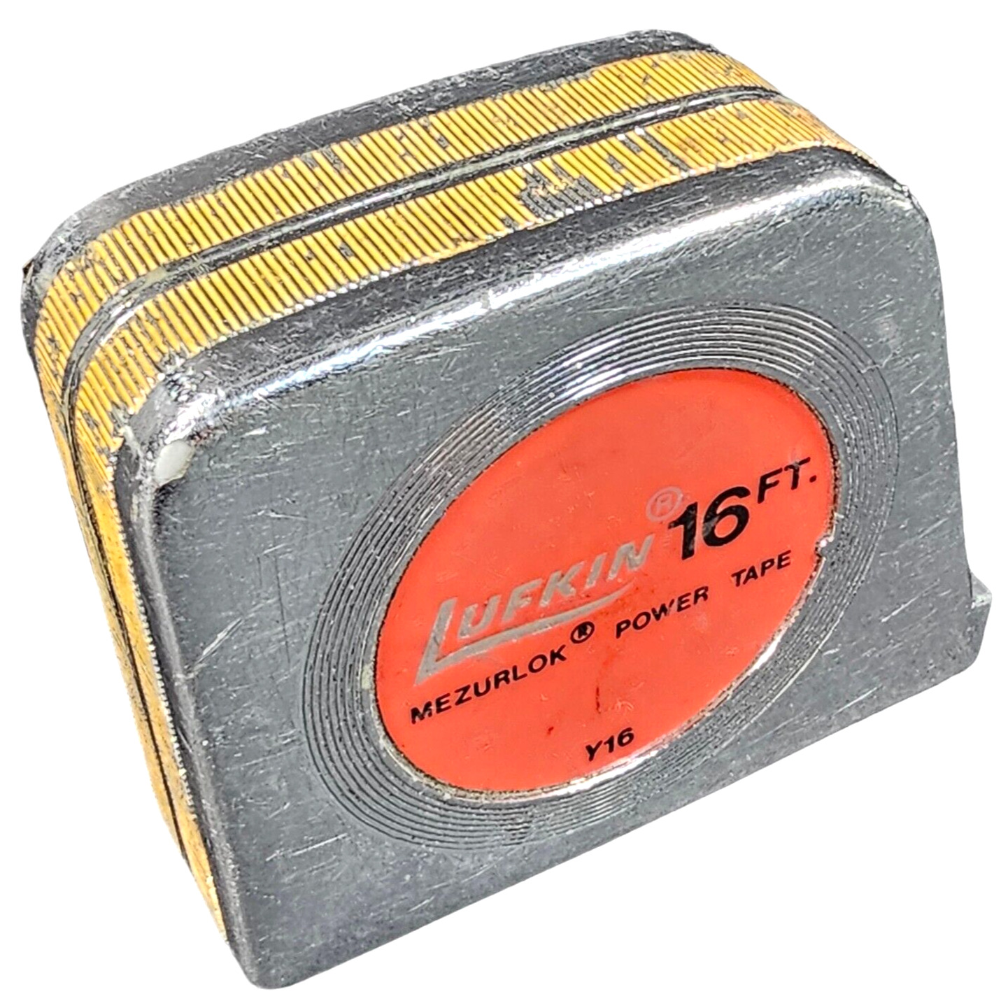 Lufkin Y16 Tape Measure 16 Ft Mezurlok Power Tape Made in USA Vintage