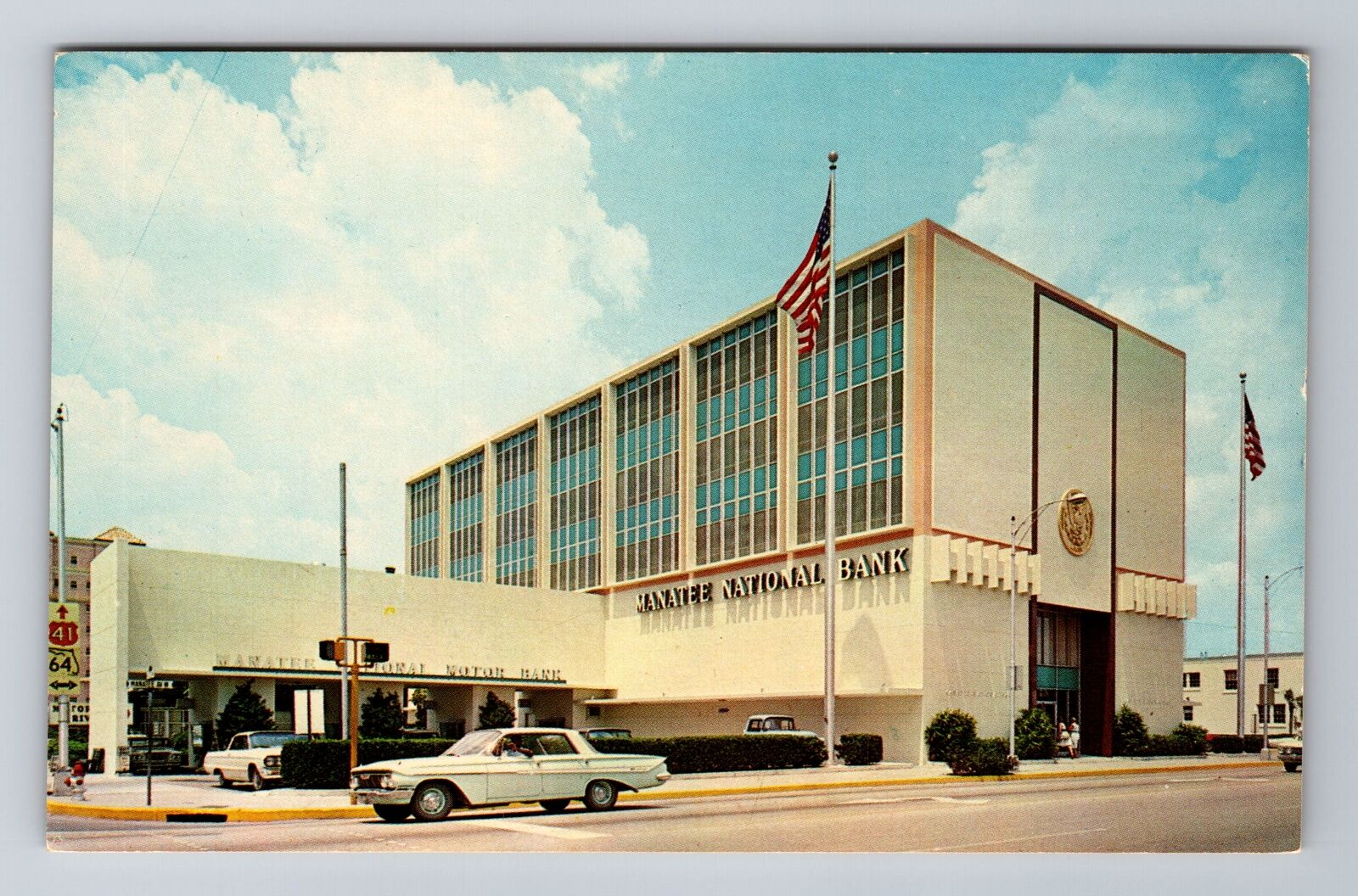 Bradenton FL-Florida, Manatee National Bank, Antique, Vintage Souvenir Postcard