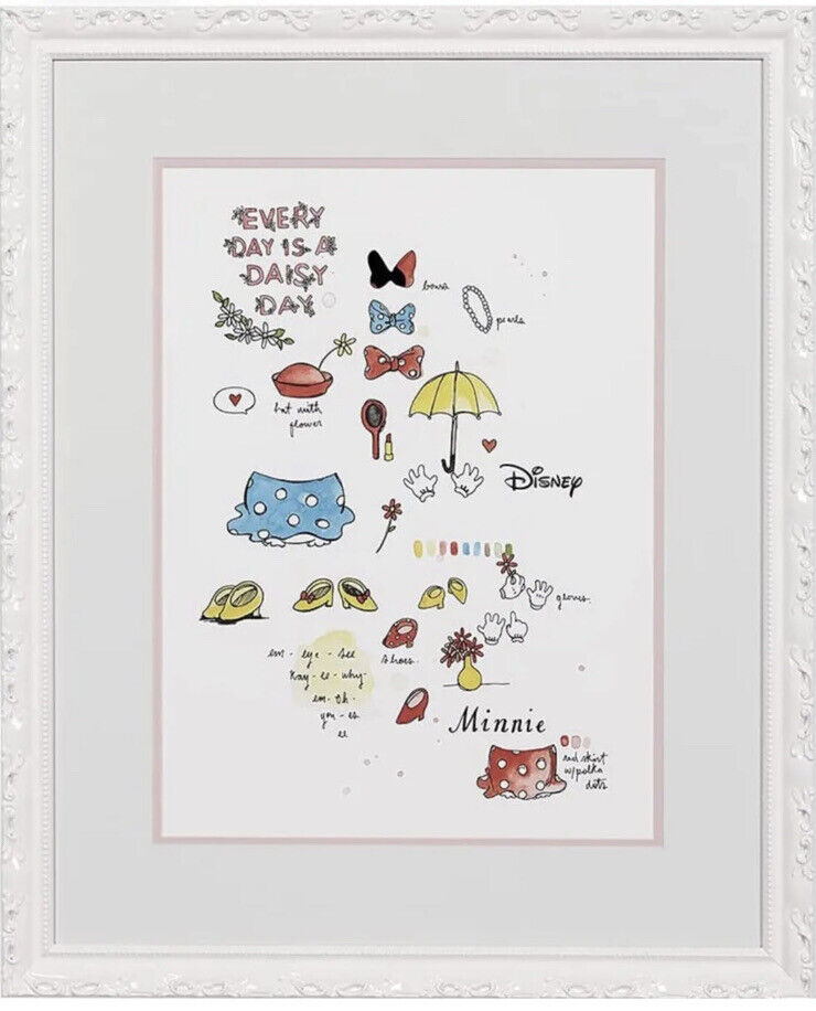 Ethan Allen | Disney Minnie Mouse Wardrobe Study Framed Artwork